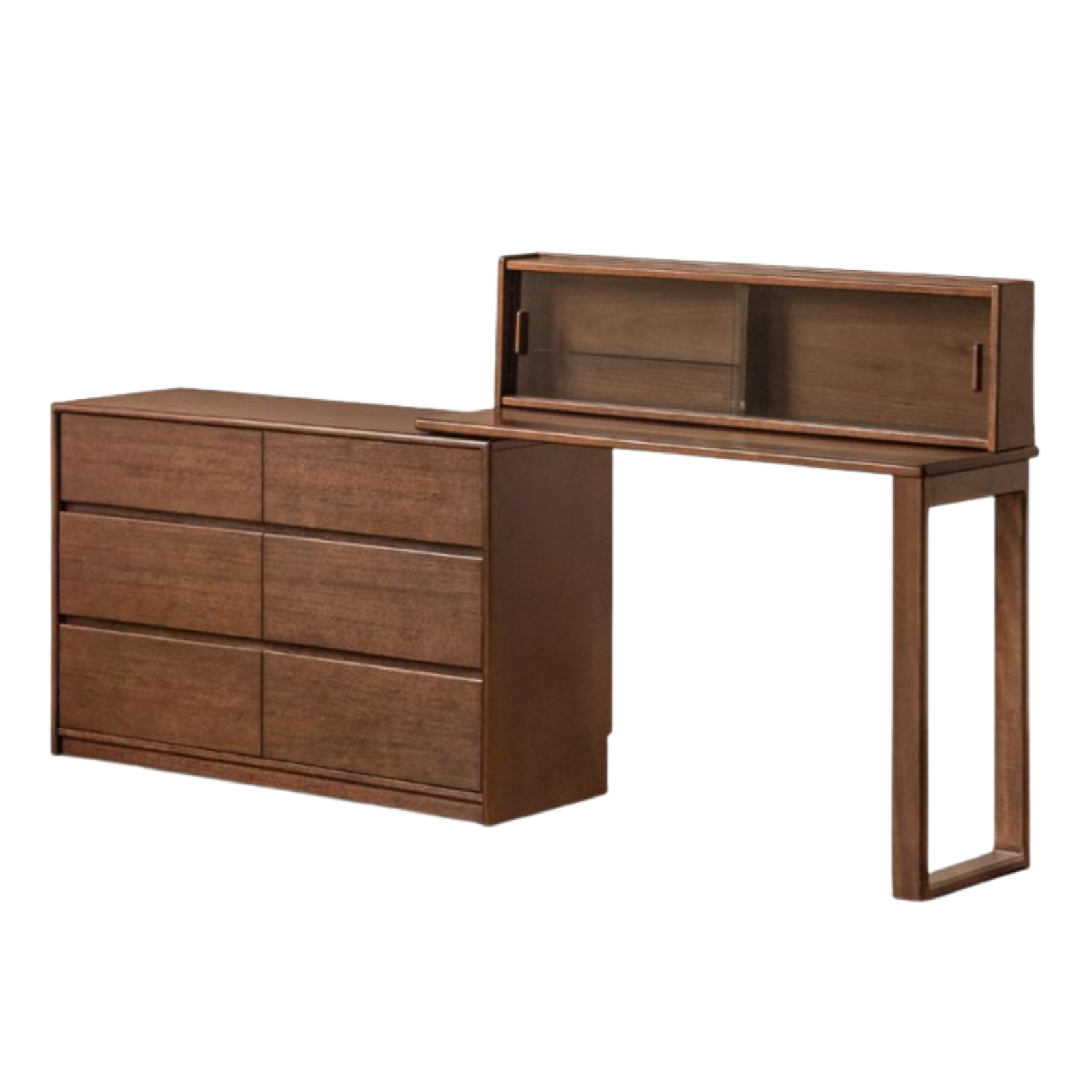 Solid Longan Hardwood Modern Minimalist Vanity Table