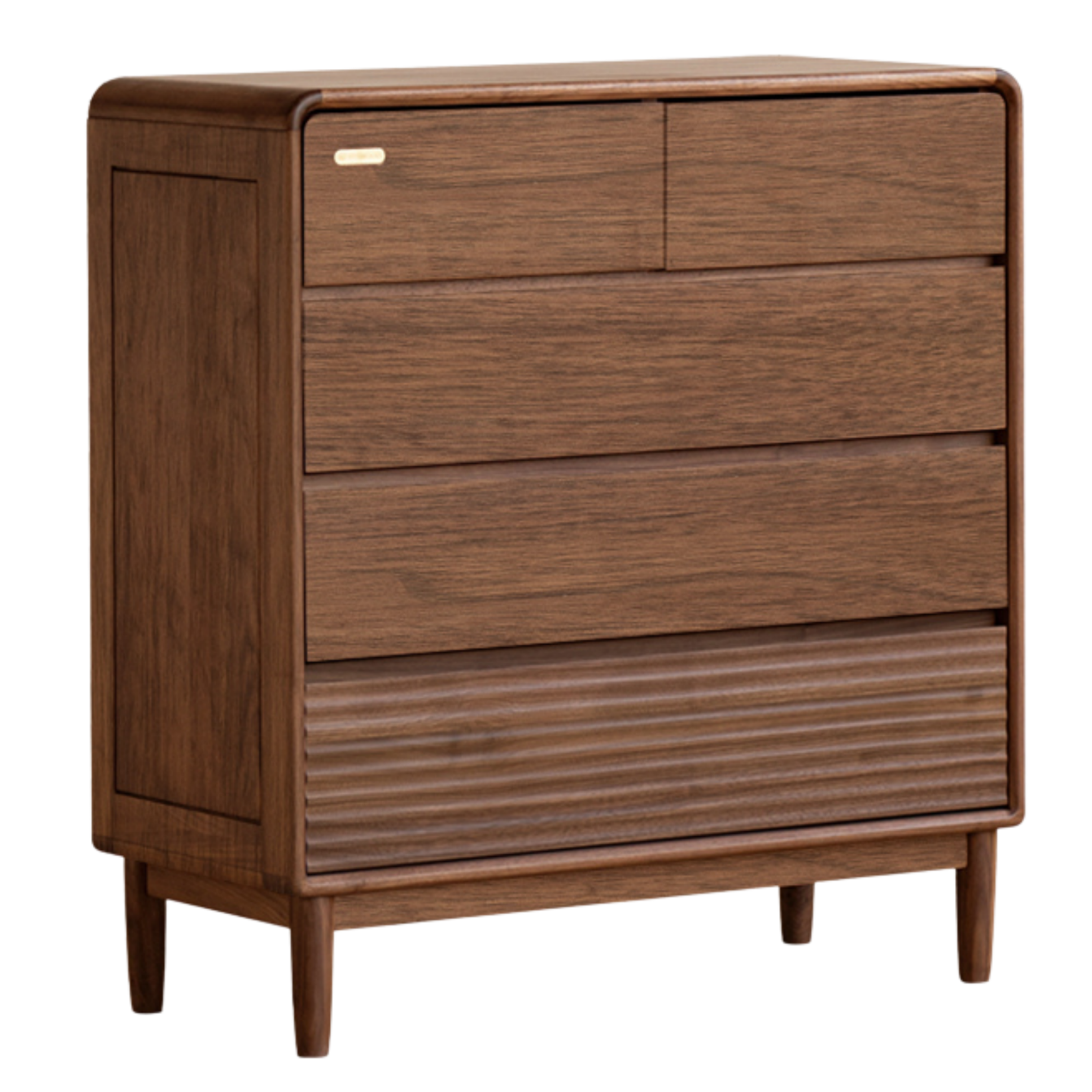 Black Walnut, Catalpa Solid Wood Drawer Storage Cabinet