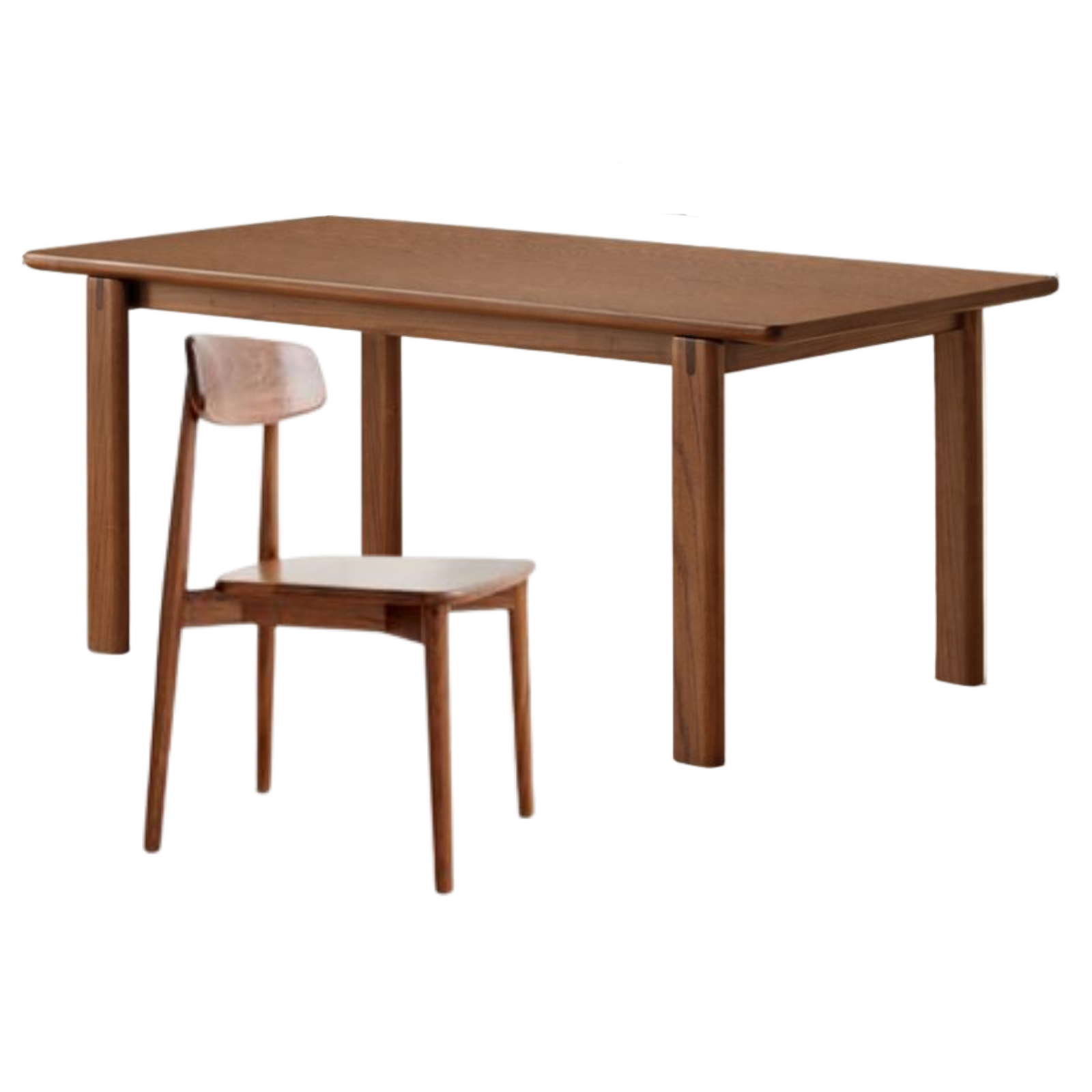 Black Walnut, Oak Solid Wood Large Board Dining Table