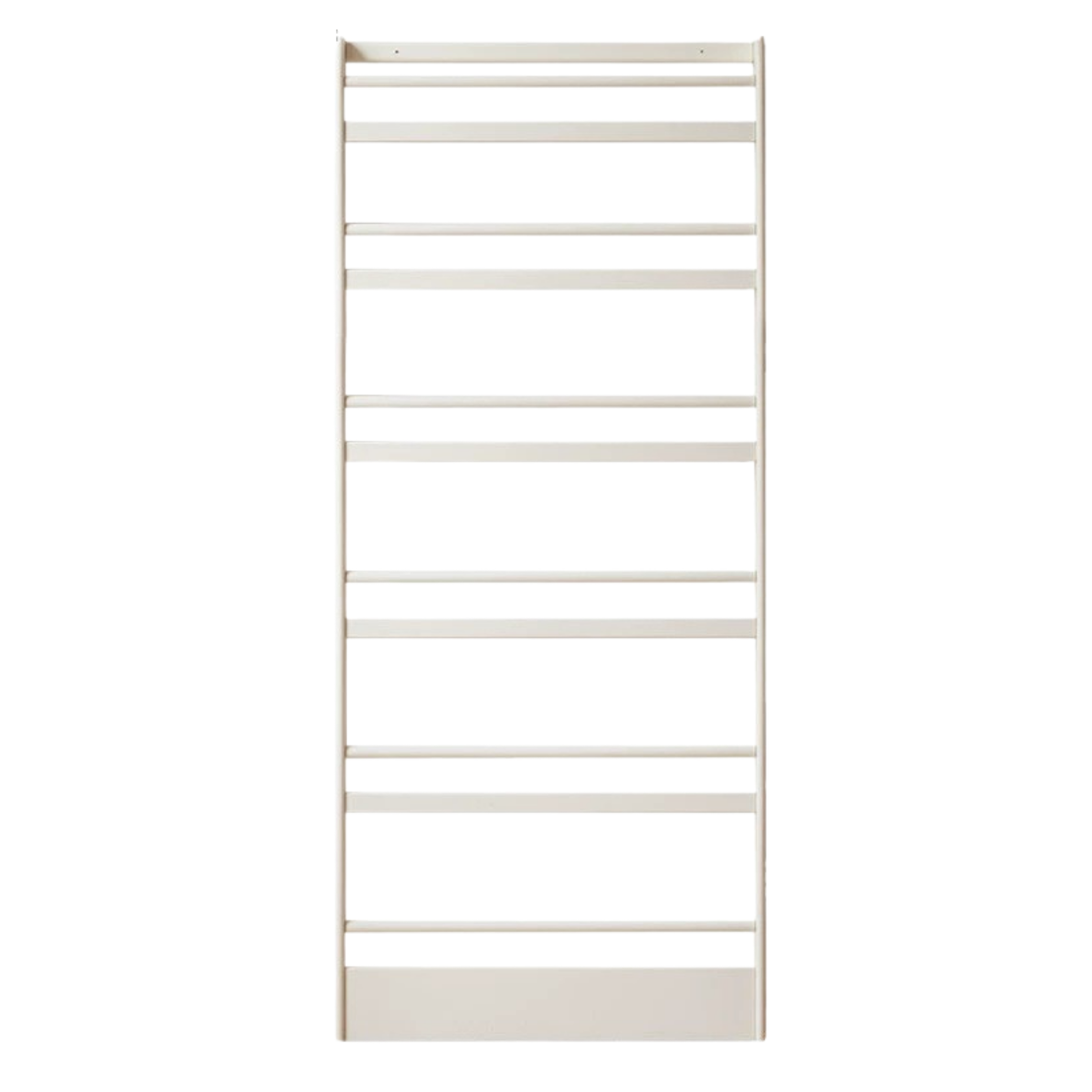 Solid RubberWood Cream Style Corner Bookshelf