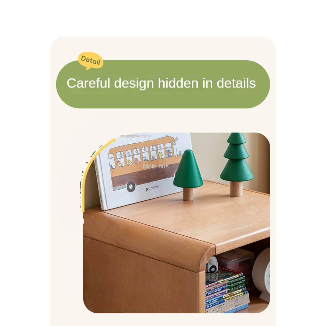 Beech Solid Wood Kid's Creative Nightstand