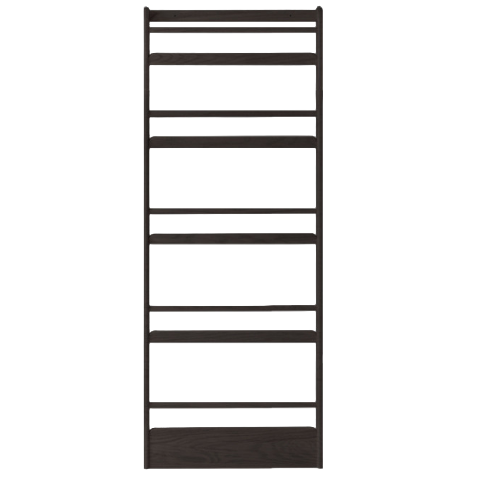 Oak, Beech Solid Wood Wall-mounted Ultra-thin Bookshelf