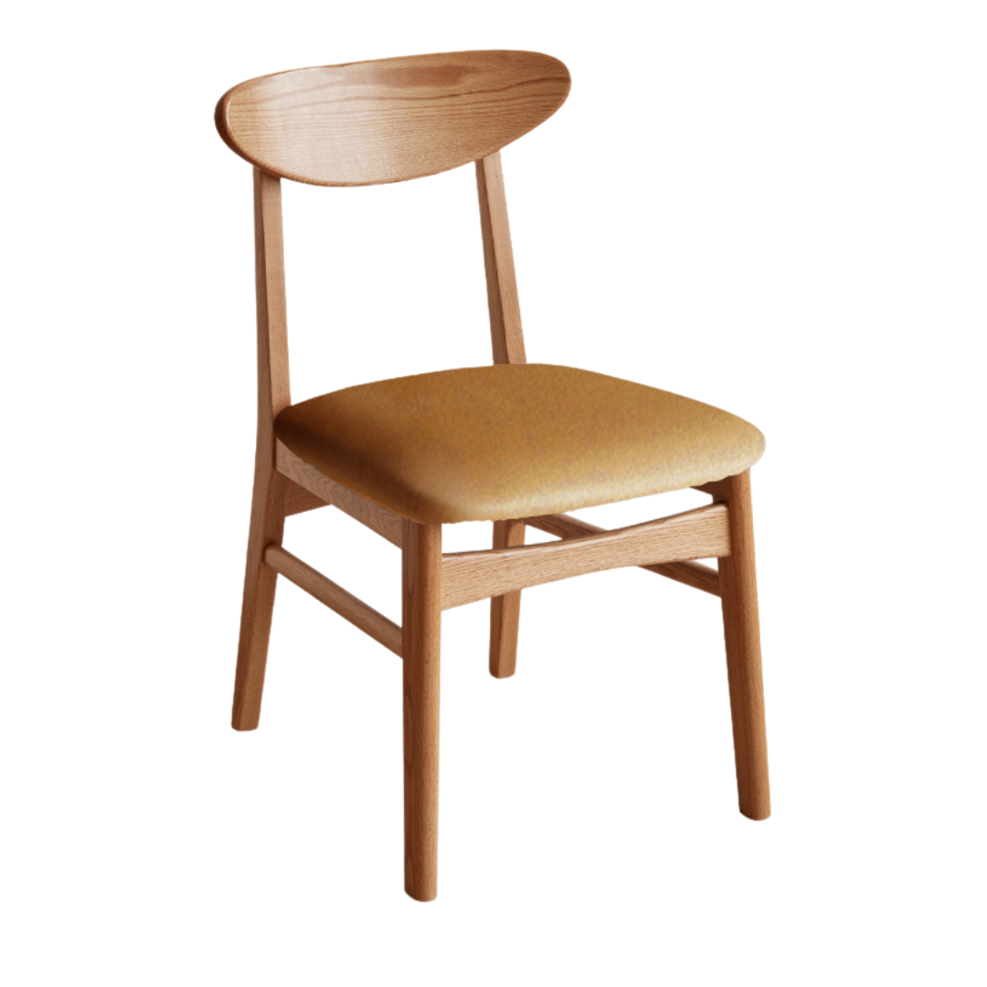 Ash, Oak Solid Wood Dining Chair 4 Pcs Set