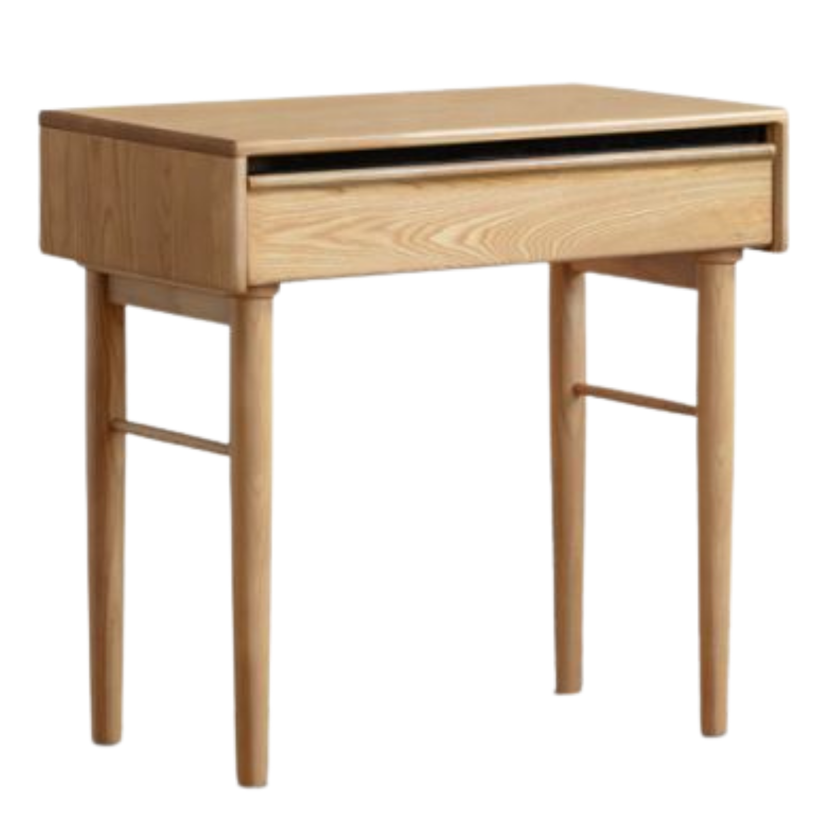 White Ash Solid Wood Modern Multifunctional Vanity Table.