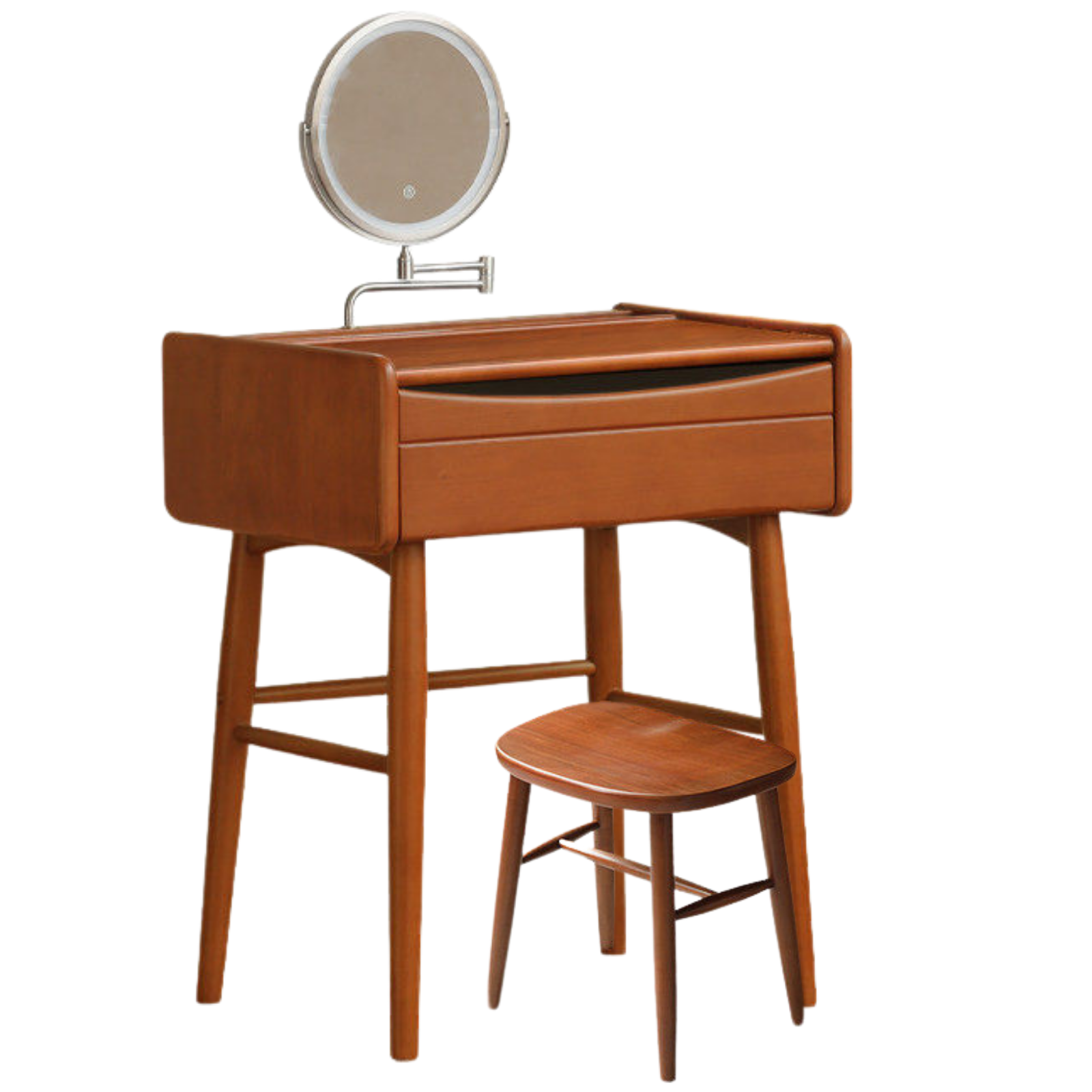 Tulipwood Solid Wood Multi Functional Retro Vanity Table.