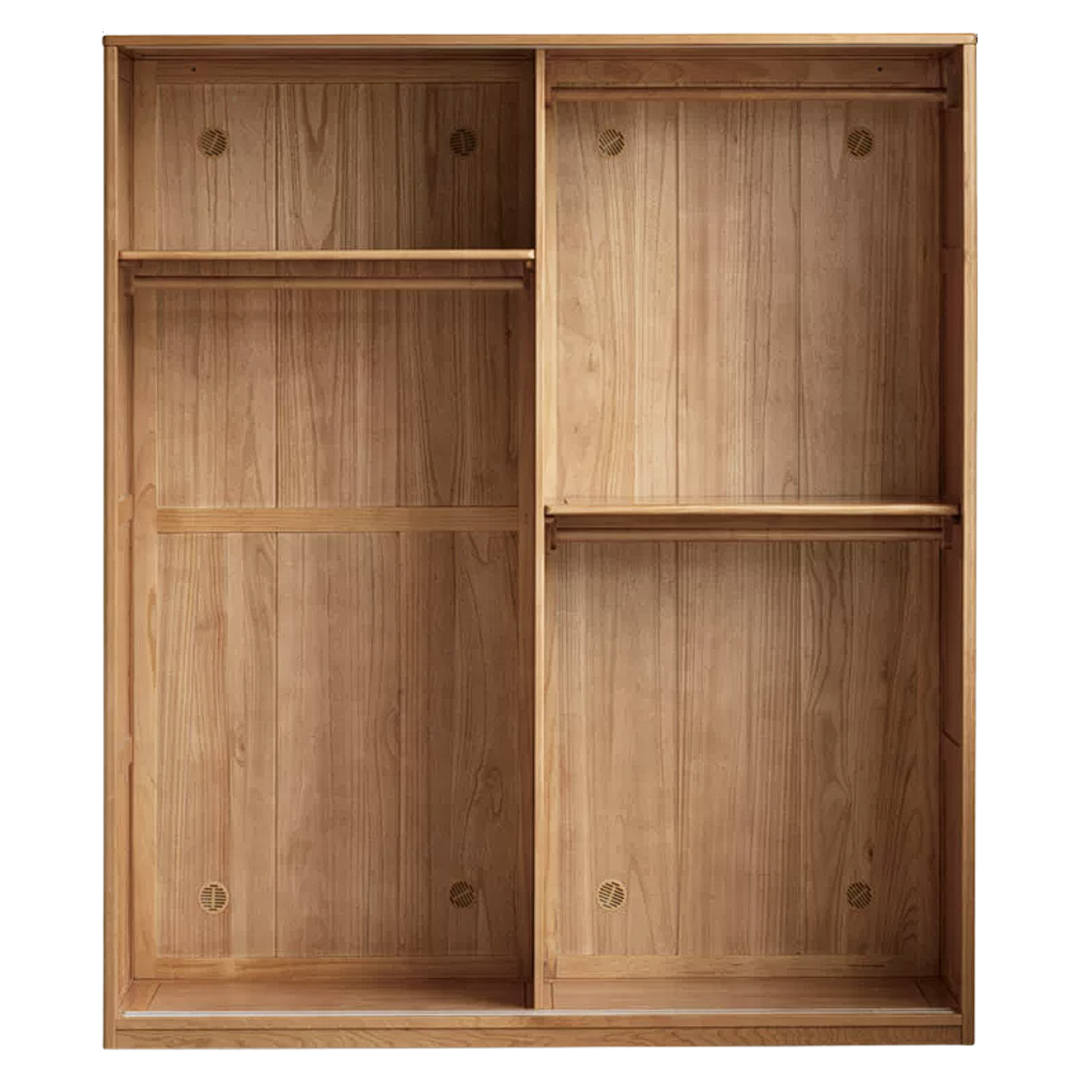 Cherry Wood Sliding Door Wardrobe.