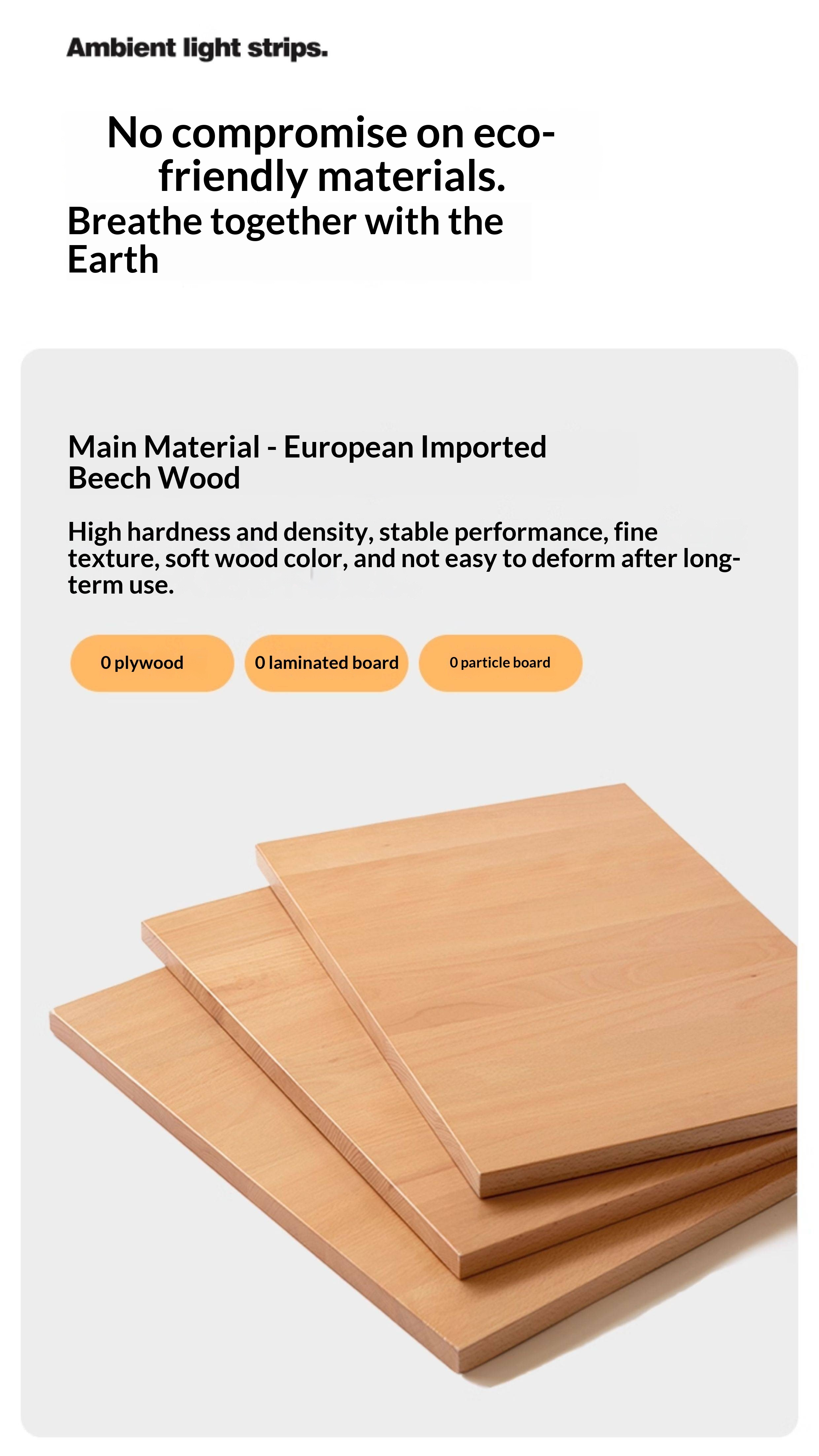 Beech Solid Wood Box Bed — Simple Design, Multi-Functional Bed