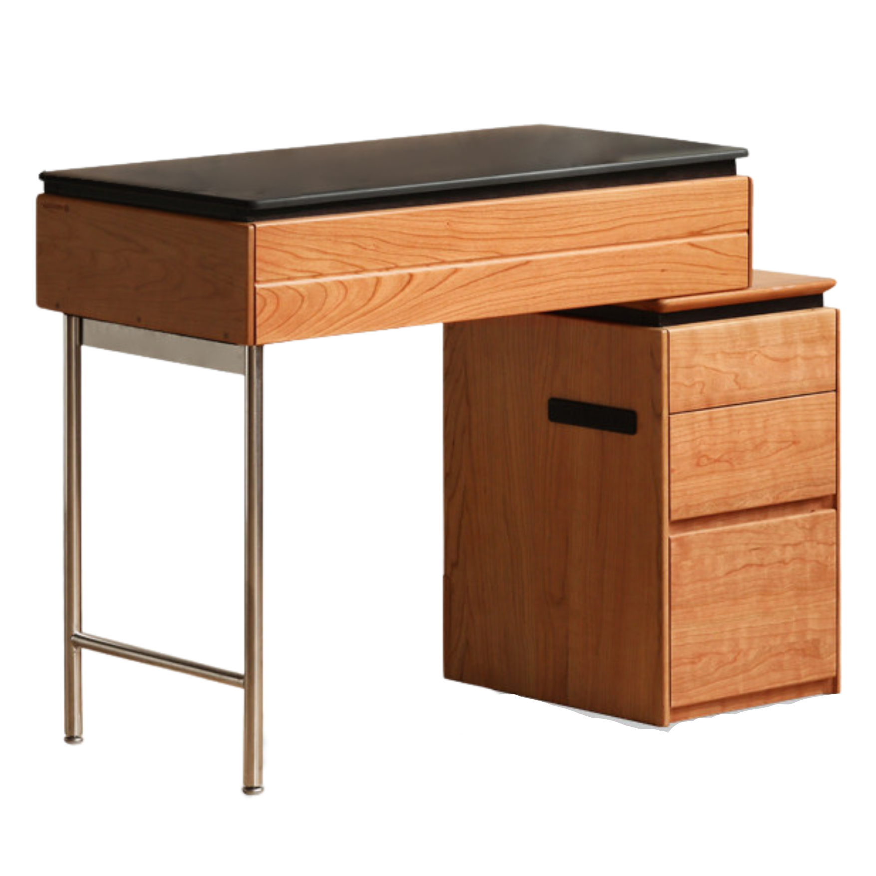 Cherry Solid Wood Retractable Dressing Table.