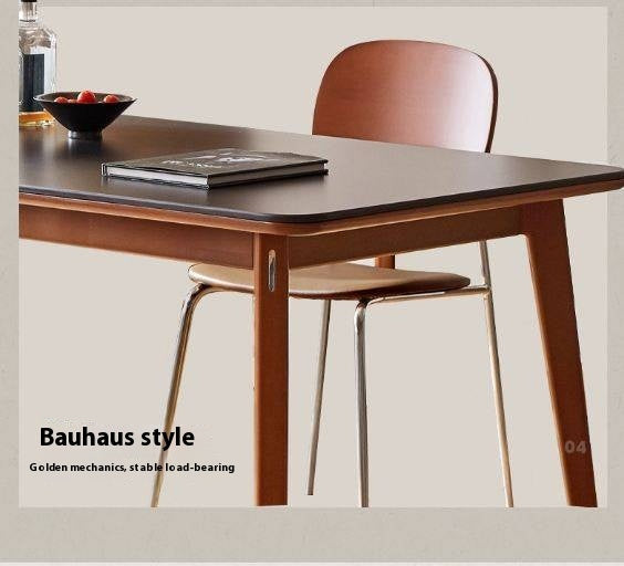 Tulipwood Solid Wood Rock Plate Dining Table