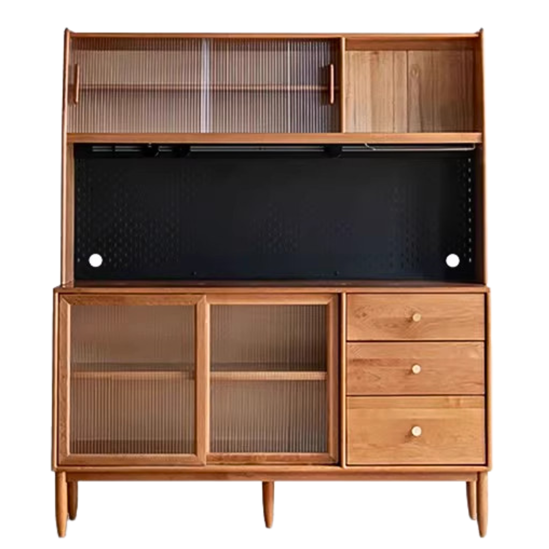 Cherry Solid Wood Sideboard High Cabinet Multi-Functional Buffet