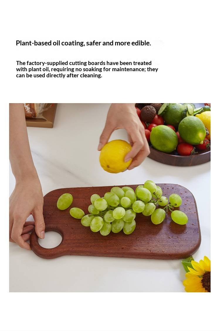 Ebony Solid Wood Nordic Kitchen Cutting Board