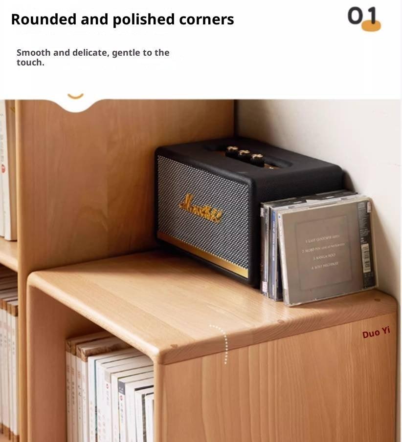 Beech Solid Wood Capacity Bookcase