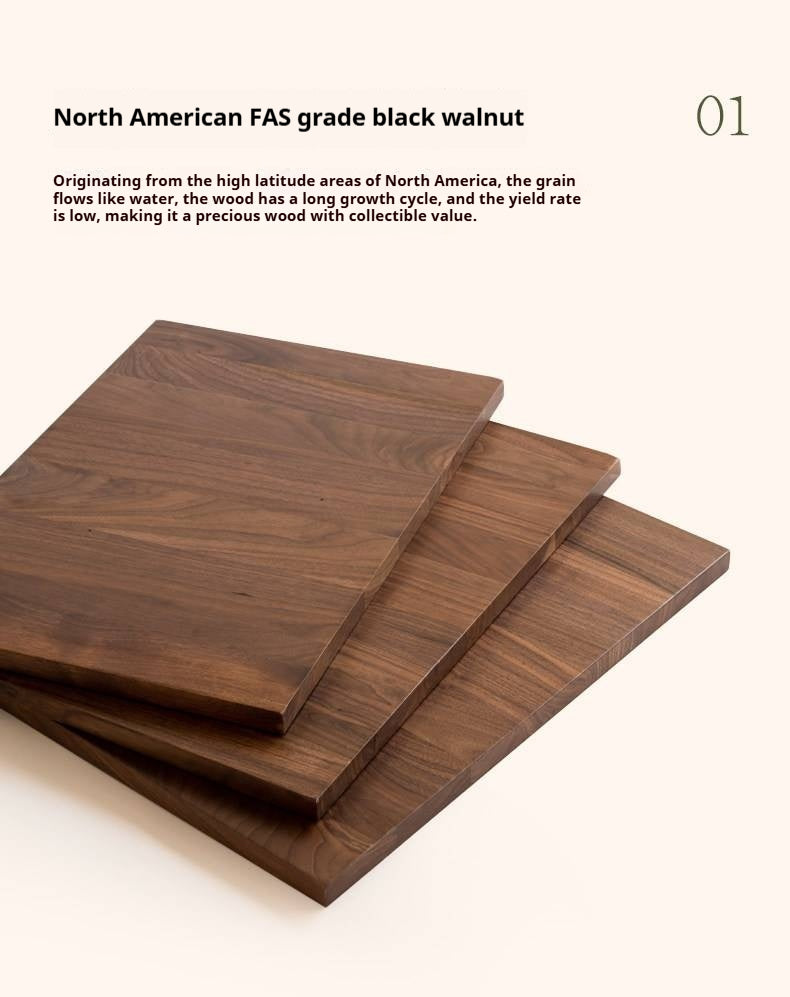 Black Walnut Solid Wood Bookshelf and Display Cabinet with Vintage French Profile