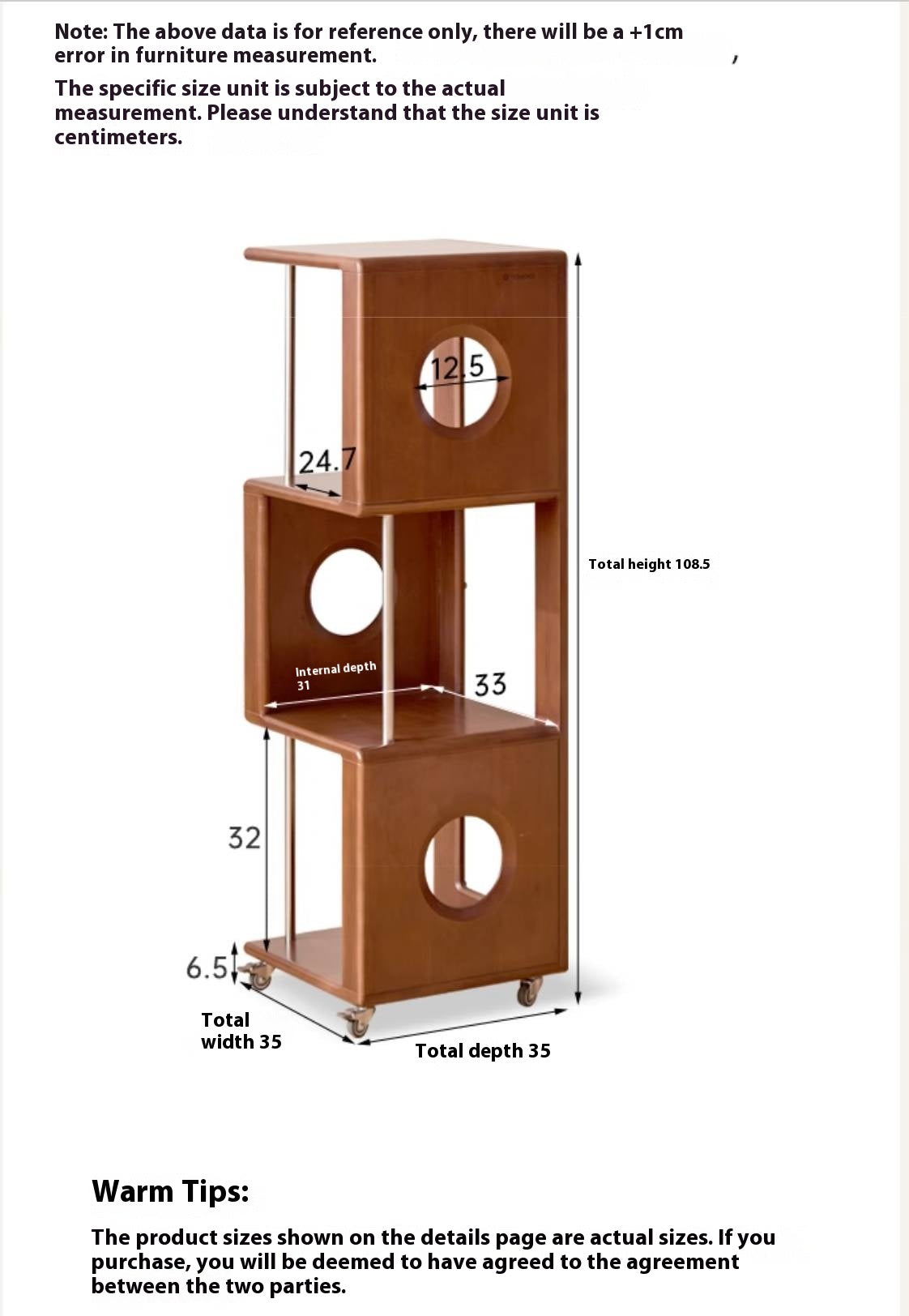 Poplar Solid Wood Antique Style Bookshelf