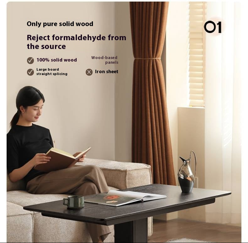 Oak Solid Wood Elevating Coffee Table