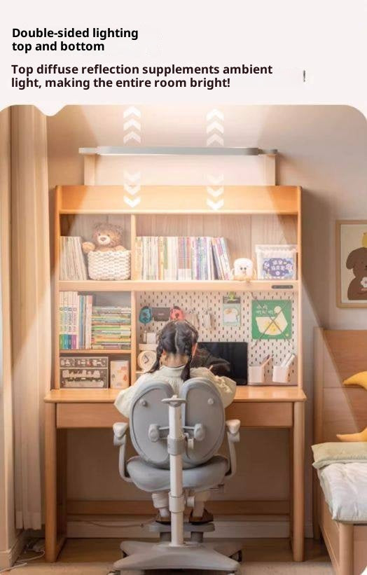 Beech Solid Wood Bookshelf Integrated Сhildren's Learning Desk