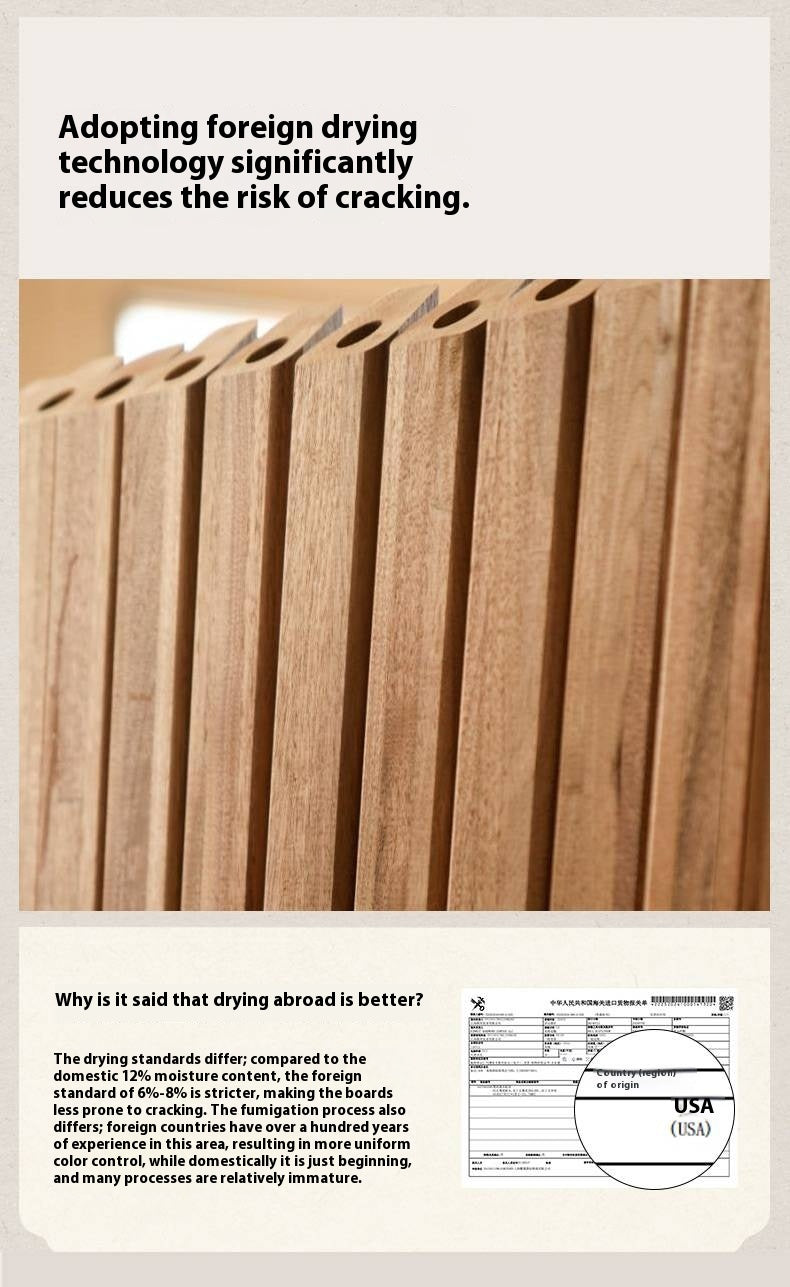 Ash Solid Wood Round Coffee Table