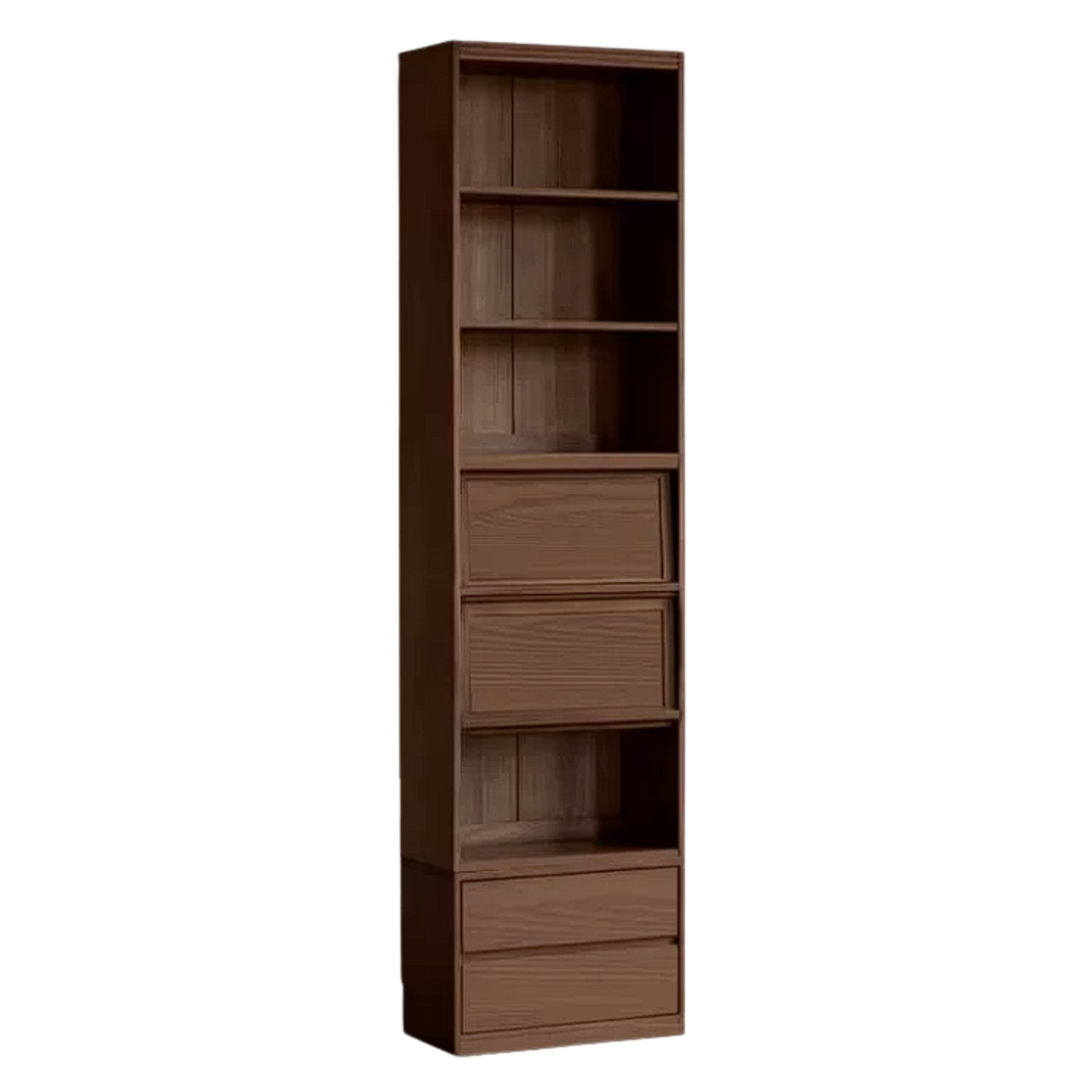 Sandalwood, Oak, Ash Solid Wood Combination Bookcase