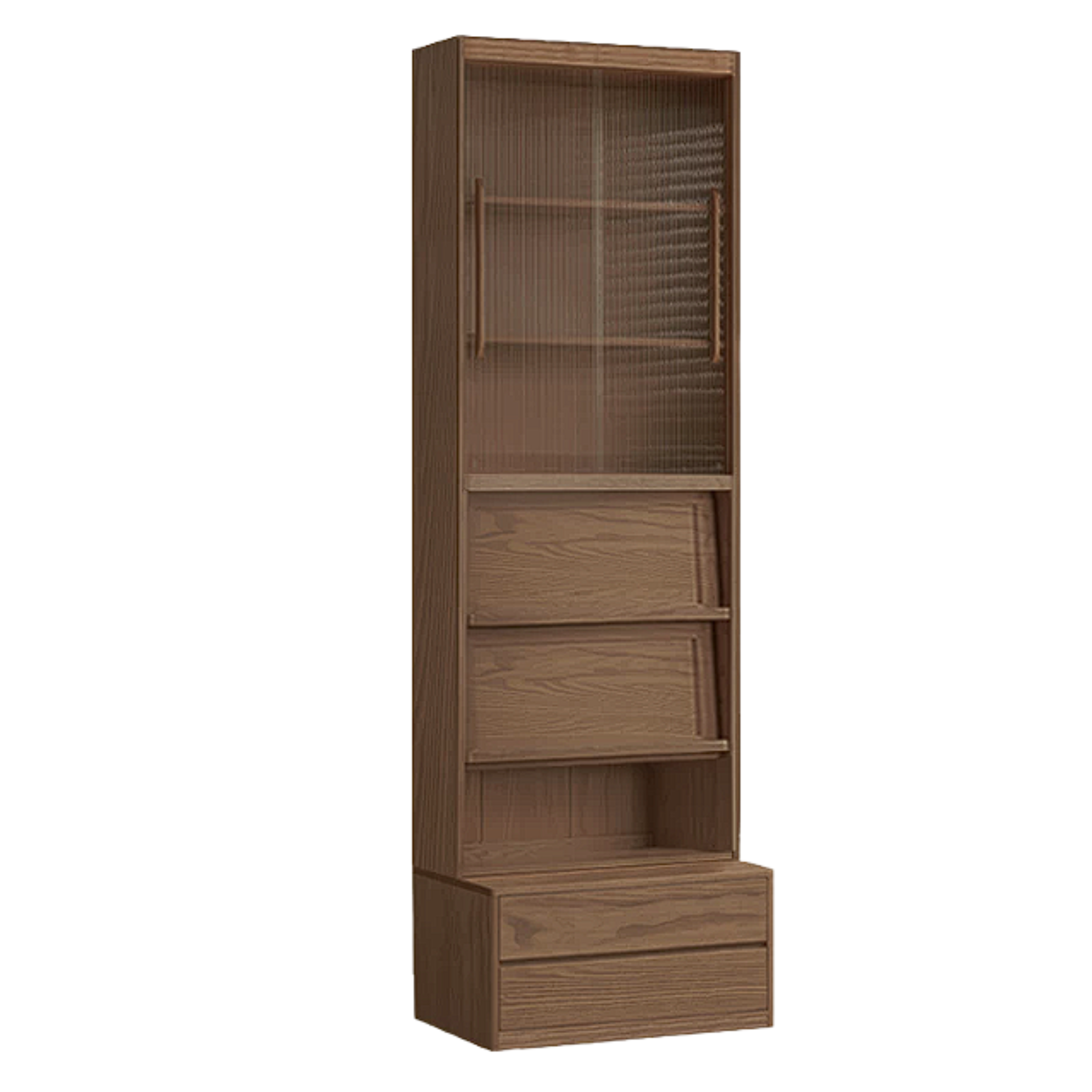 Sandalwood, Oak, Ash Solid Wood Combination Bookcase