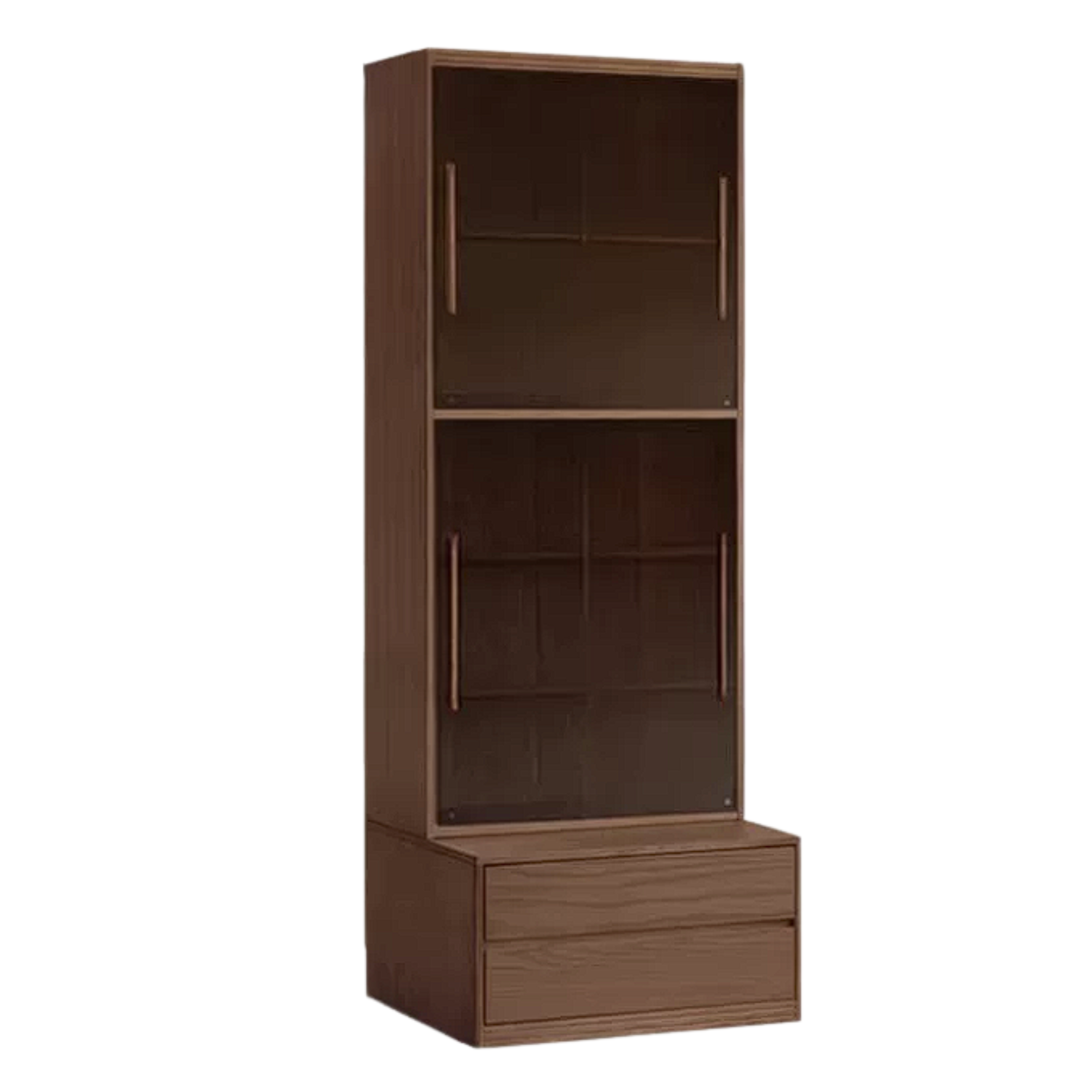 Sandalwood, Oak, Ash Solid Wood Combination Bookcase