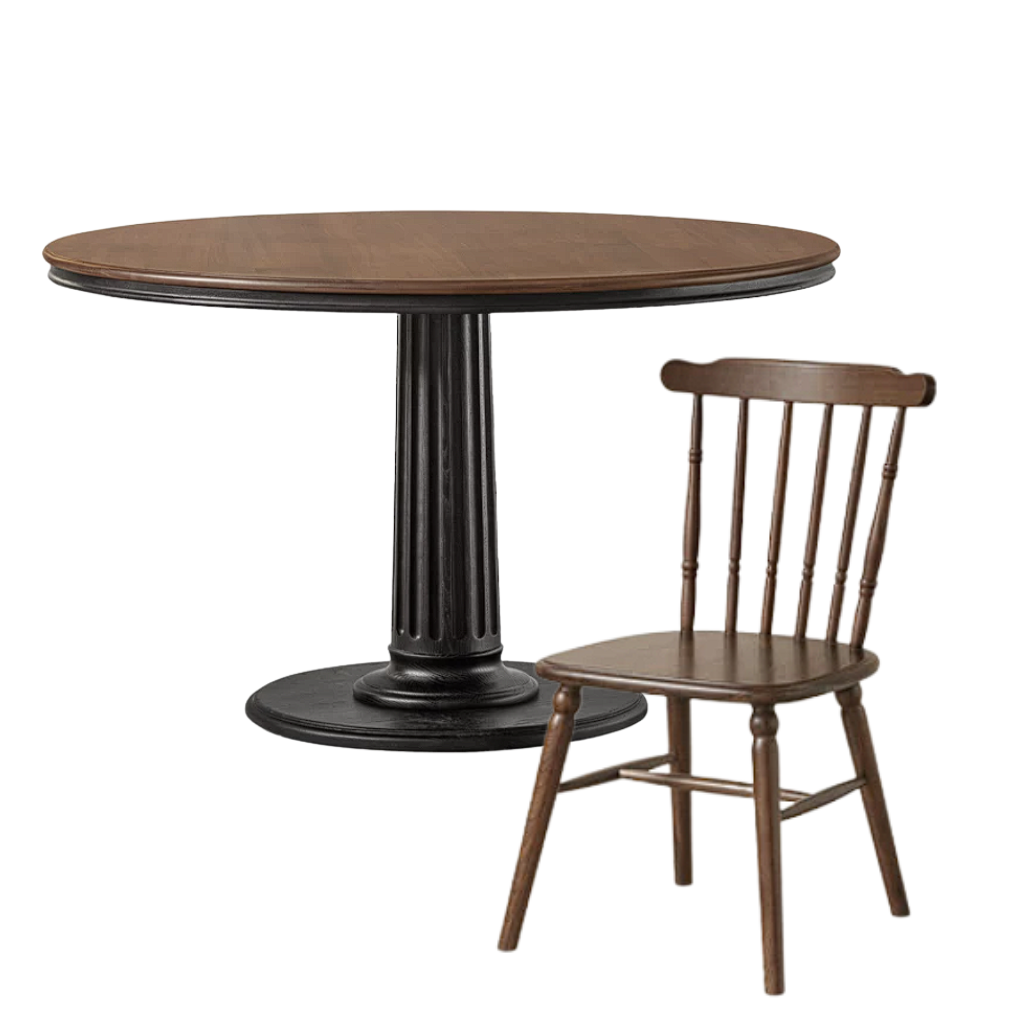 Poplar Solid Wood Dining Table American Retro