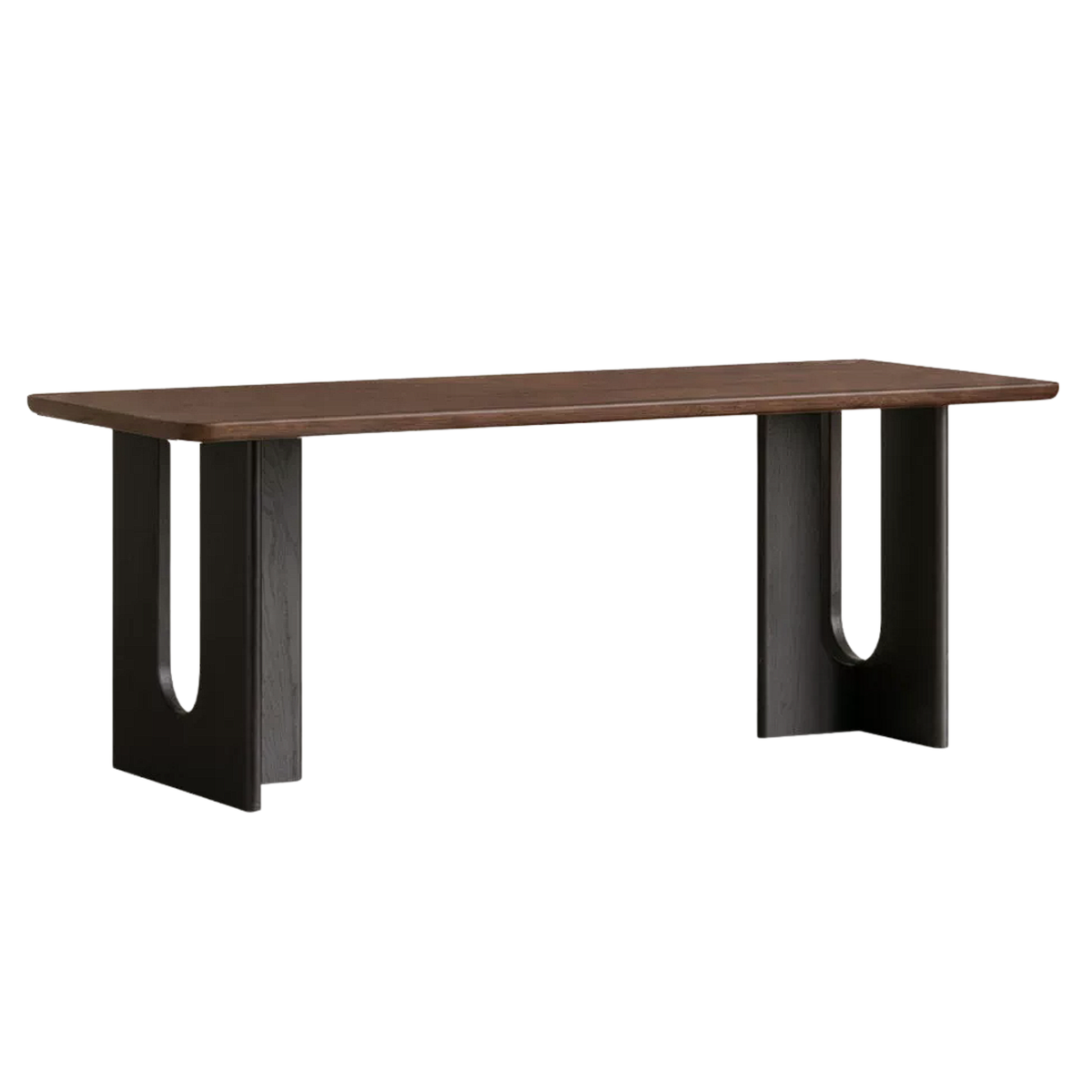 Black Walnut, Golden Pearwood Solid Wood Light Luxury Dining Table