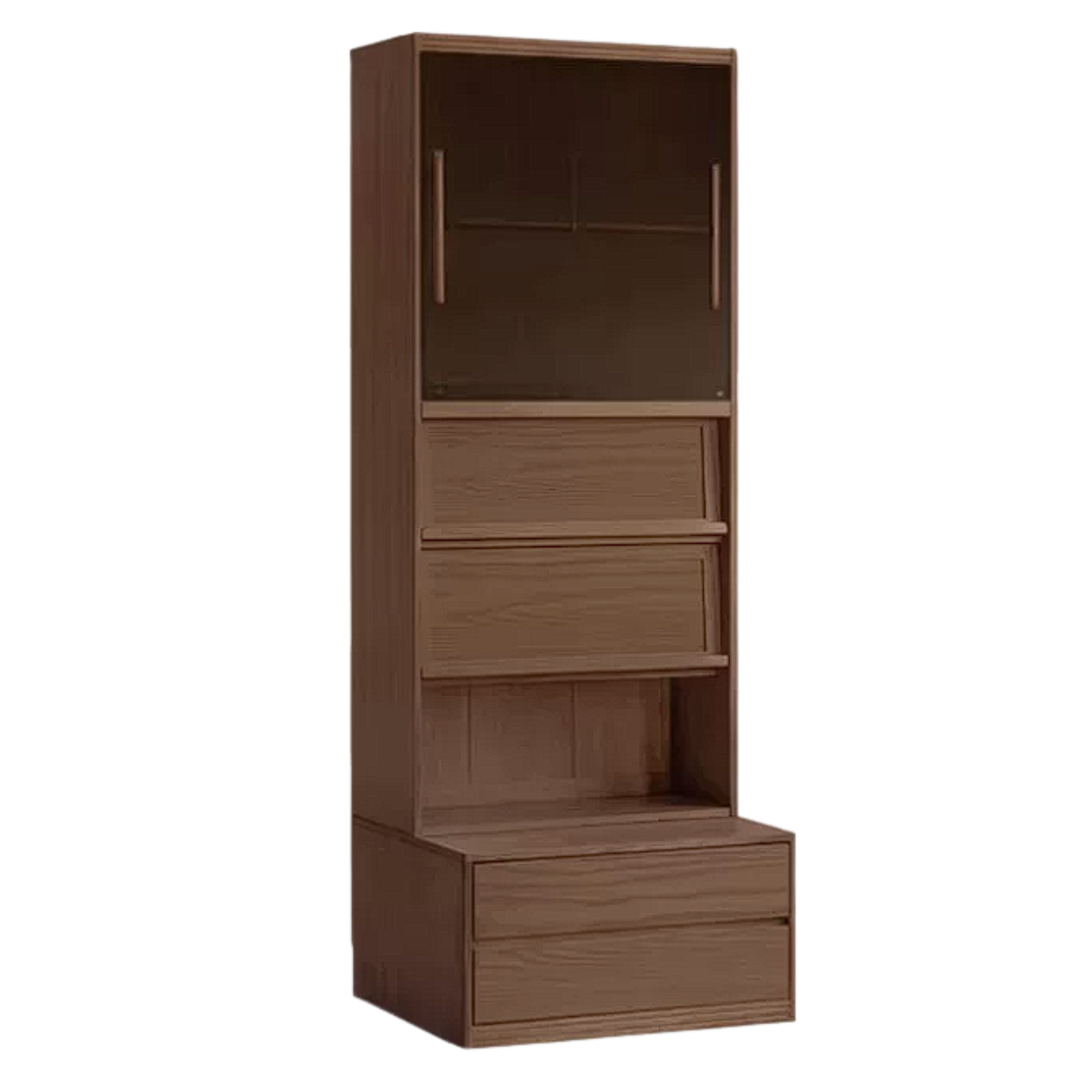 Sandalwood, Oak, Ash Solid Wood Combination Bookcase