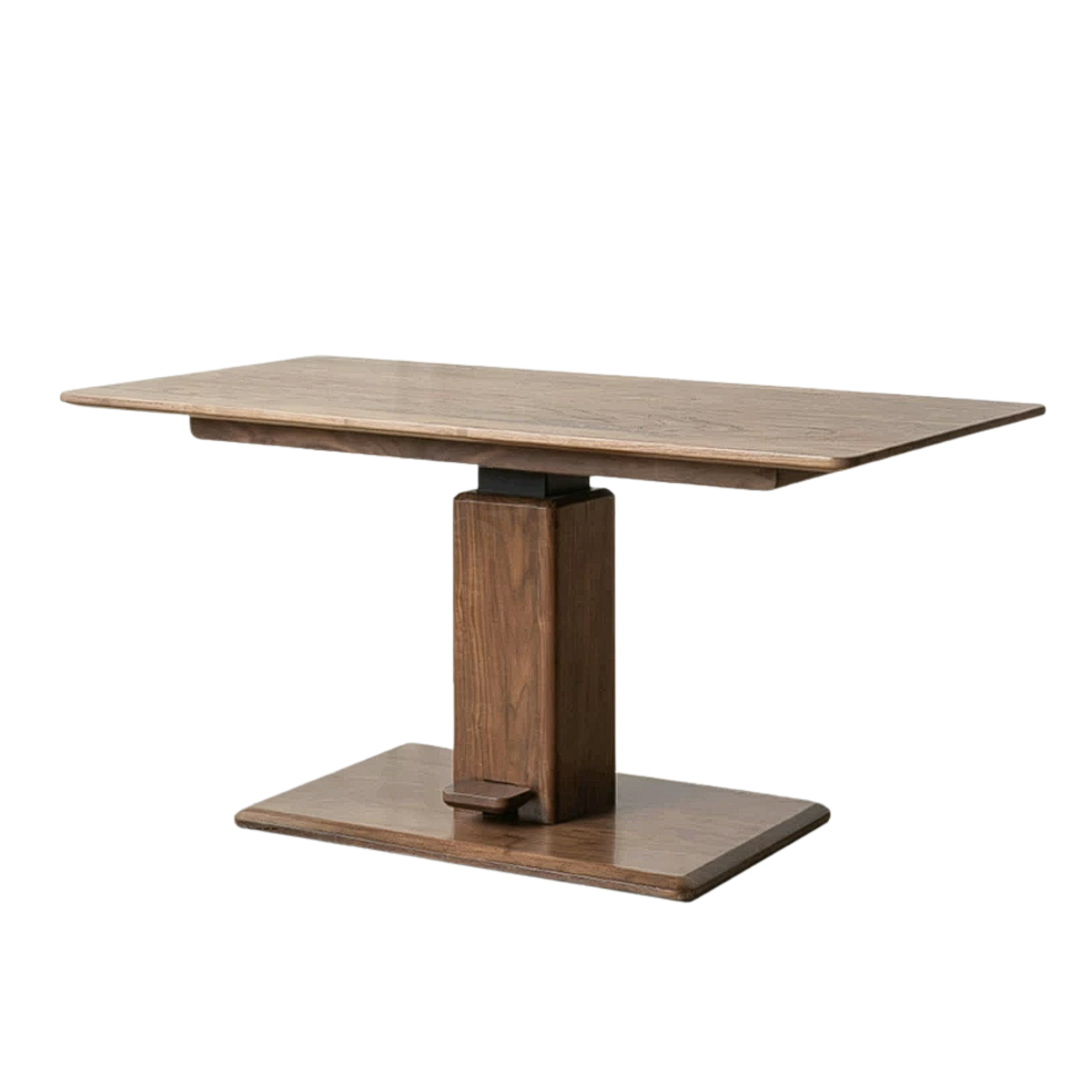 Black Walnut, Oak, Ash, Cherry Wood, Golden Sandalwood Solid Wood Adjustable Height Coffee Table