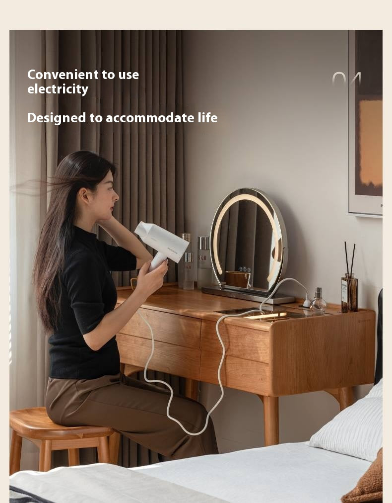 Cherry Solid Wood Retro Style Vanity Table.