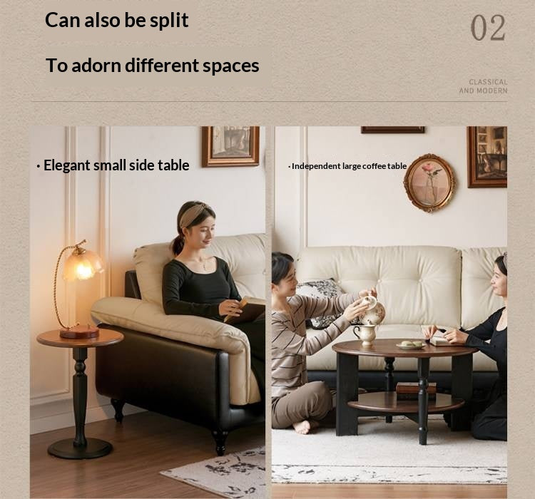 Black Walnut Solid Wood American Retro Coffee Table