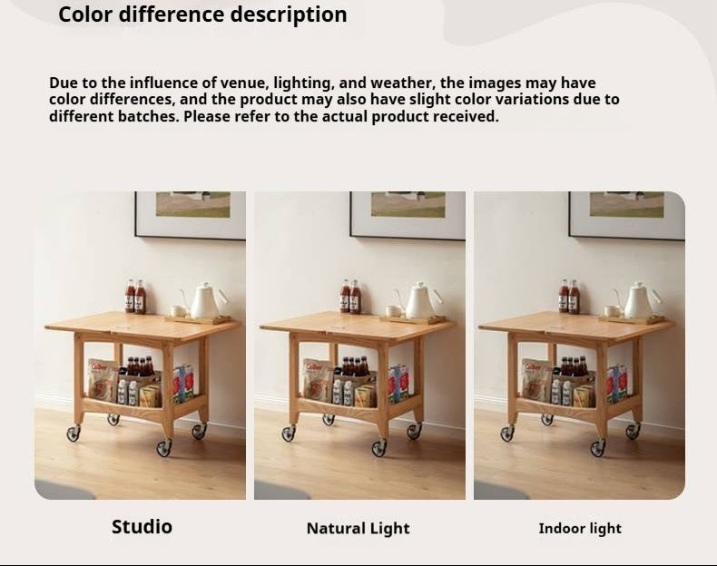 Oak Solid Wood Folding Side Table