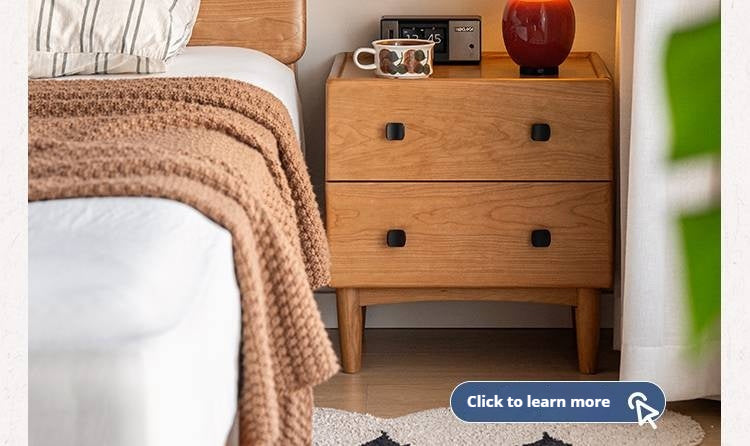 Solid RubberWood Classic Nightstand.