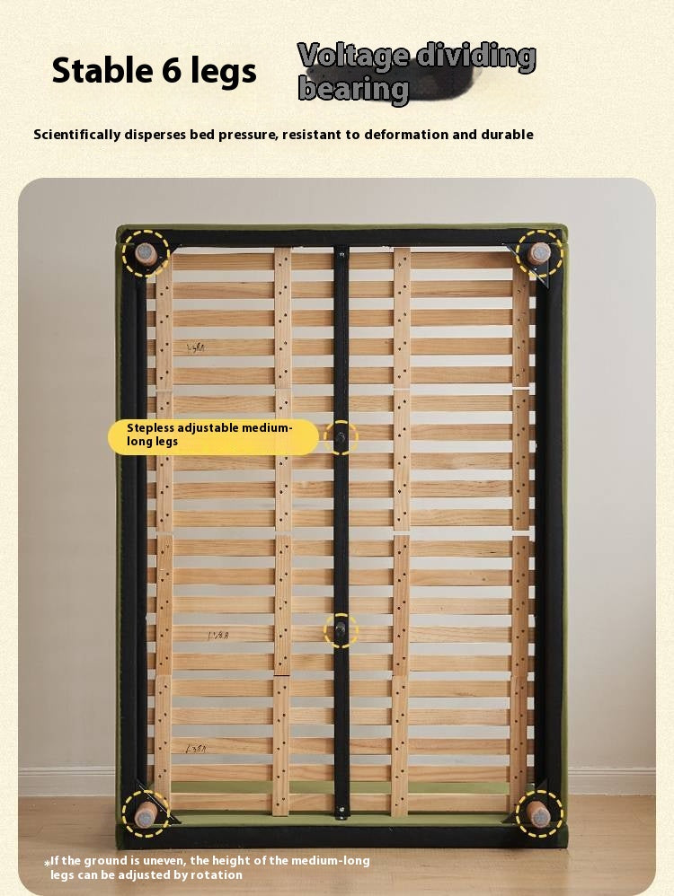 Fabric Children's Bed High Head Soft Bed