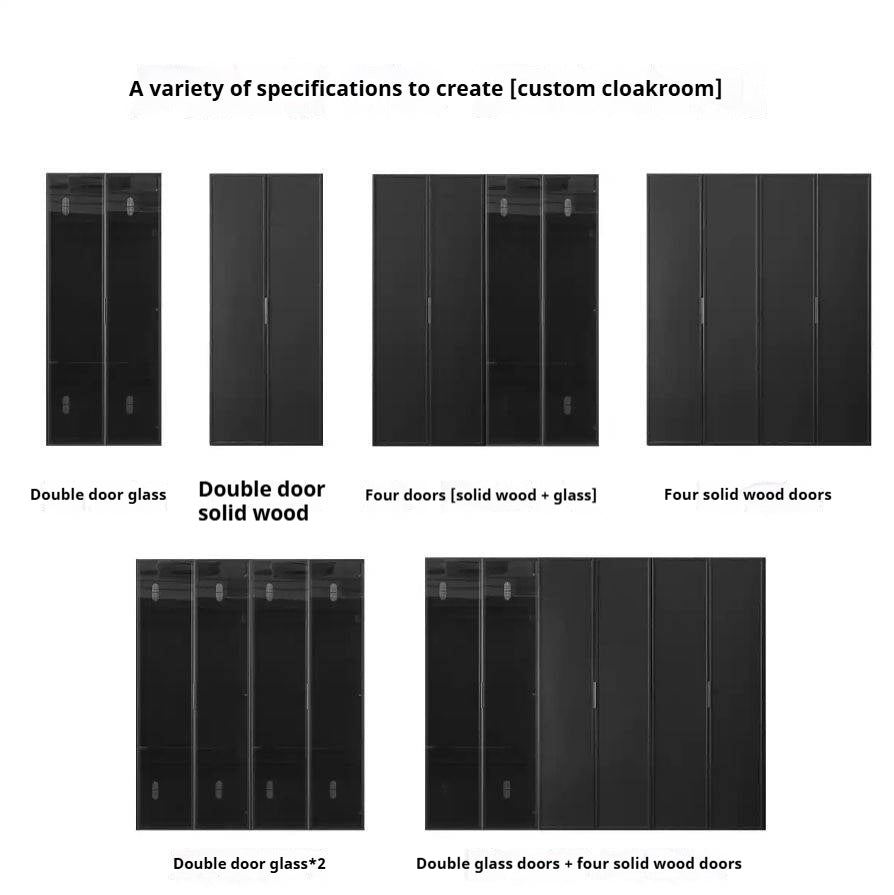 Pine Solid Wood Wardrobe Modern Simple