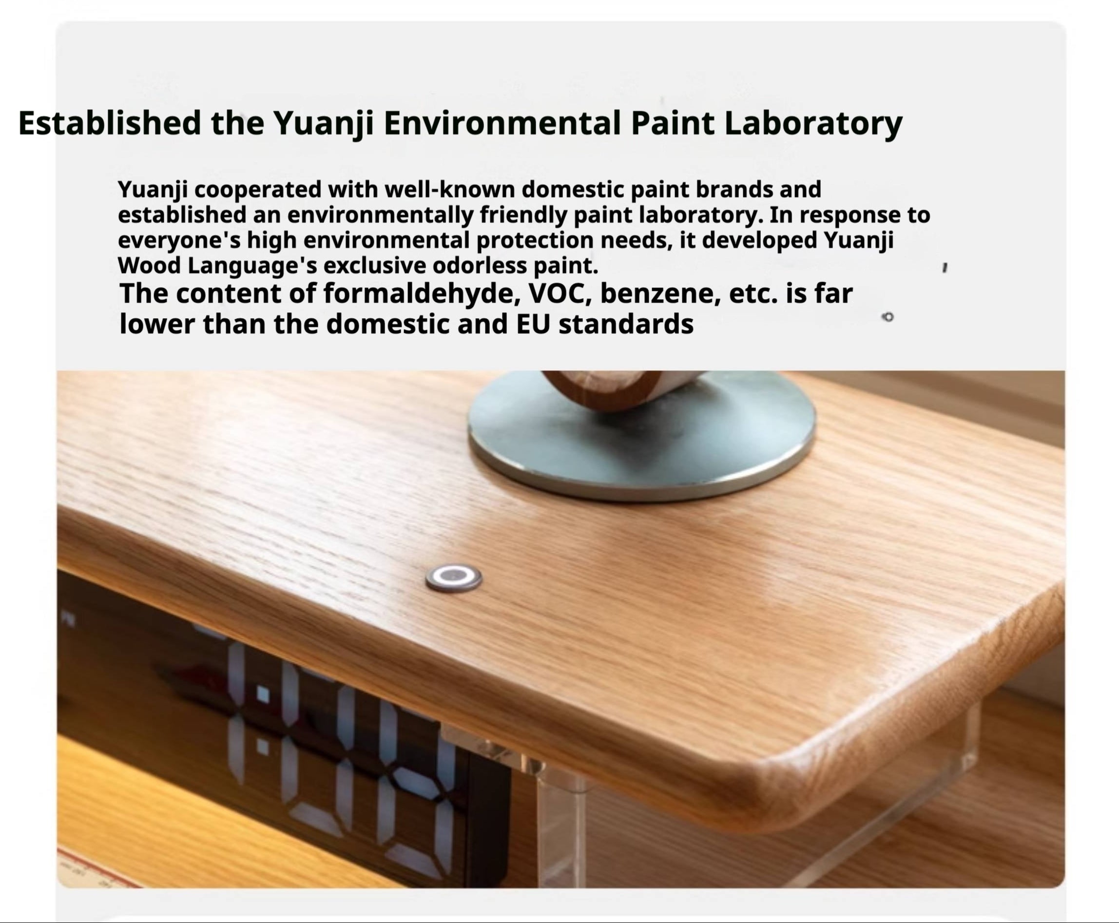 Oak, Rubberwood Solid Wood Bracket Suspended Table shelves