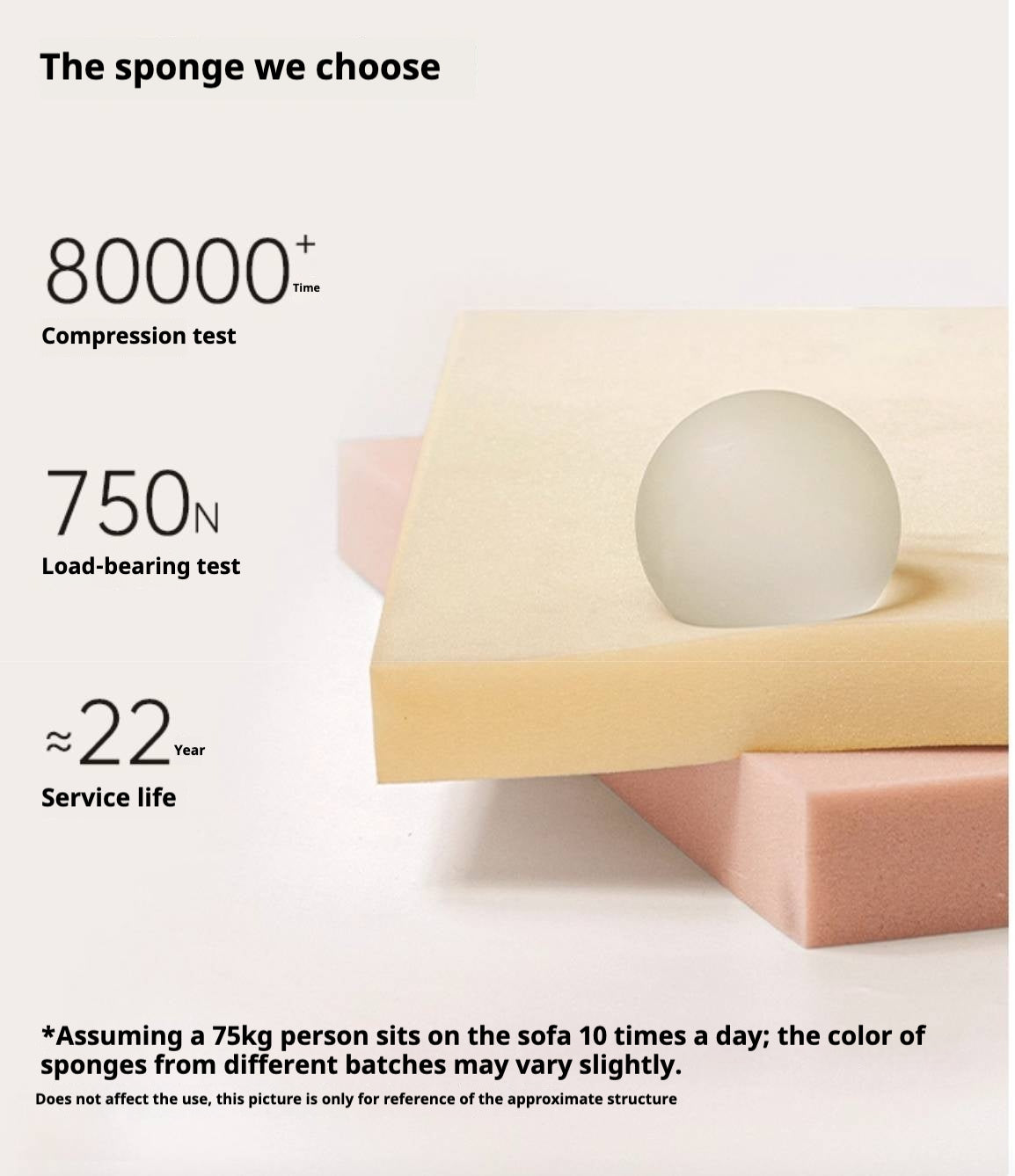 Natural, healthy Cotton Linen Fabric Sofa