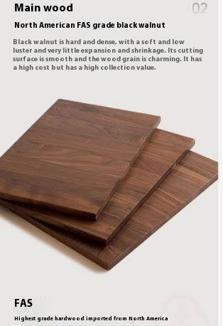 Black Walnut, Oak Solid Wood Sliding Doors TV Cabinet.