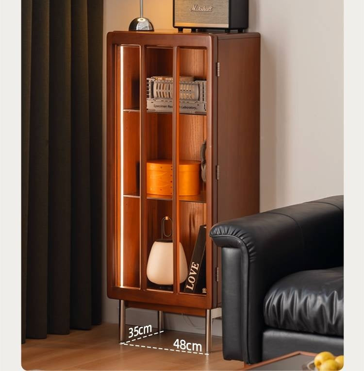 Poplar Solid Wood Bauhaus Style Side Cabinet.