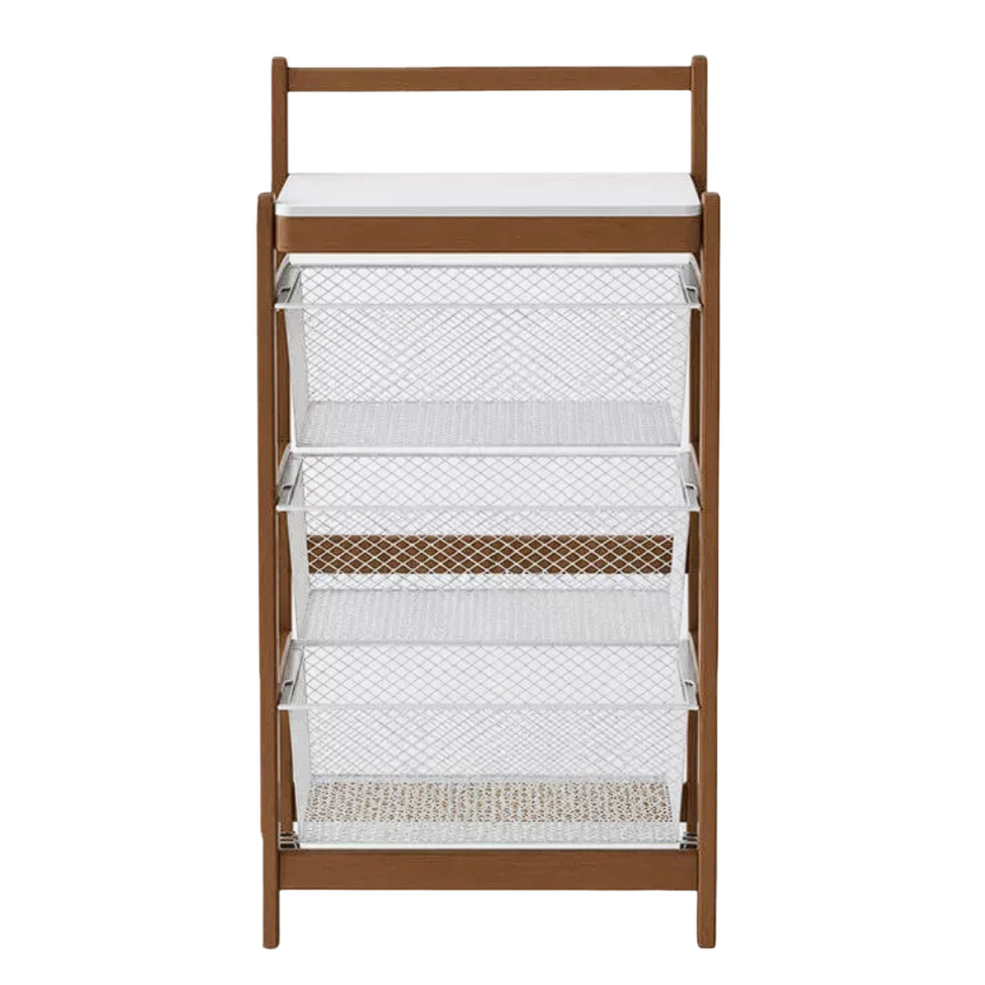 Oak Solid Wood Mobile Slate Trolley Storage