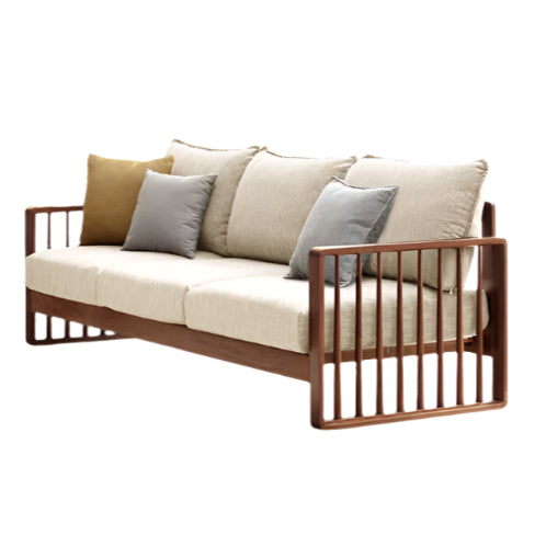 Ash Solid Wood Corner Modern Simple Sofa.