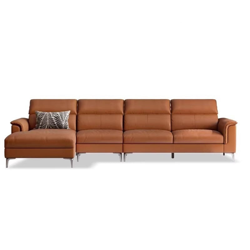 Genuine LeatherSofa, Light Luxury Top Layer Cowhide Italian Sofa.