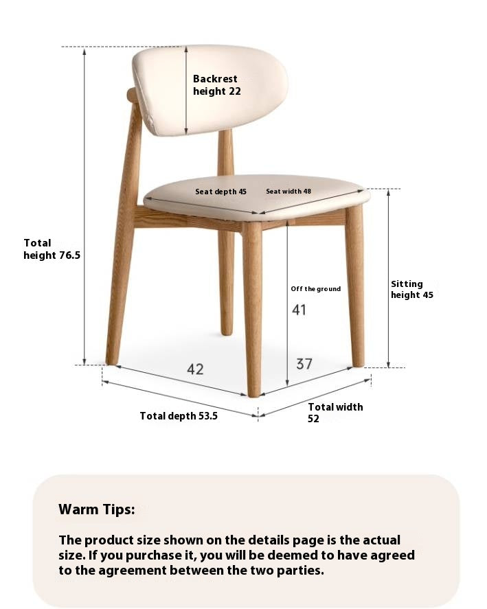 Set 4 pcs Ash, Oak Solid Wood Modern Soft Dining Chair