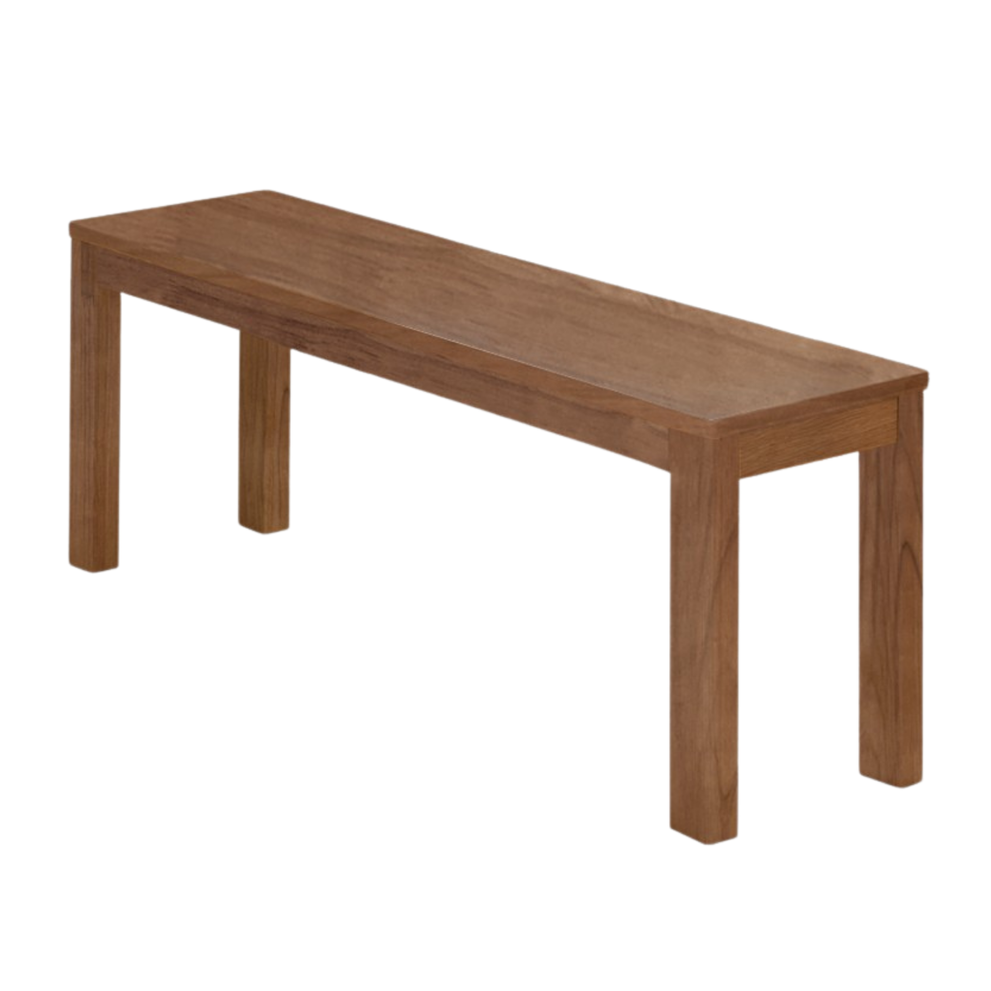 Black Walnut, Oak, Sandalwood, Ash, Solid Rubberwood Nordic Long Bench