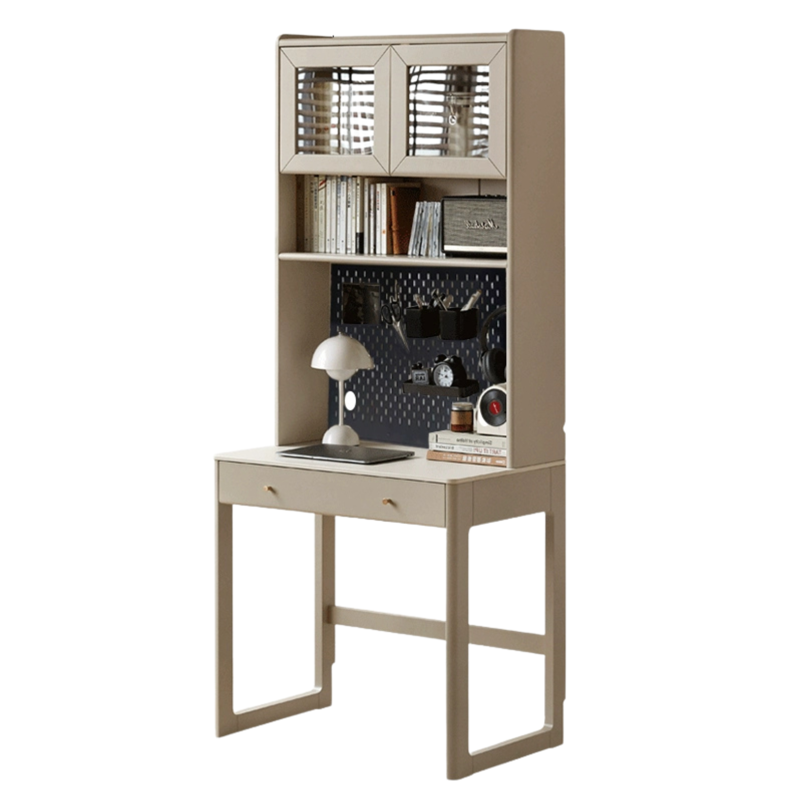 Poplar Solid Wood Office Desk, Small Dressing Table Slate Top