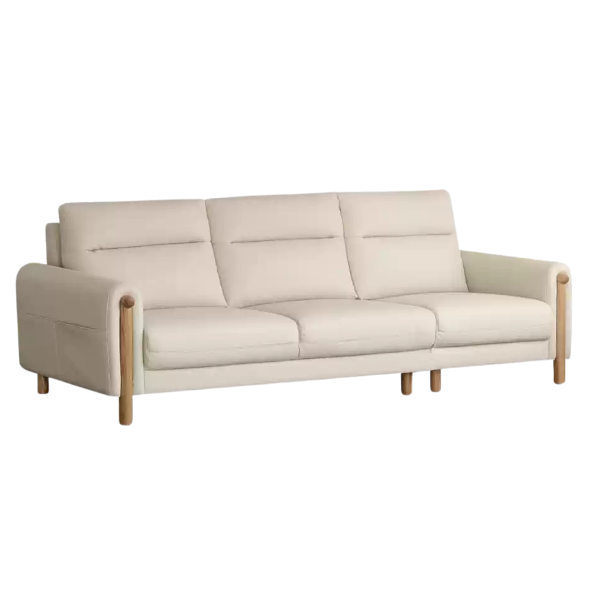 Fabric Straight Sofa Modern Simple.