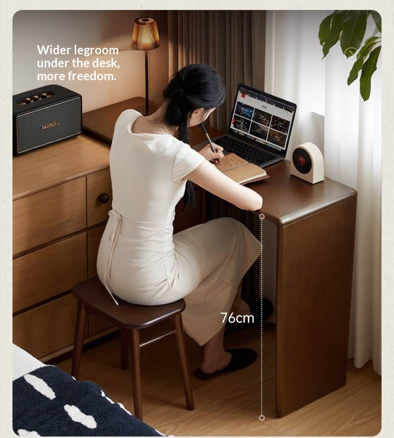 Beech Solid Wood Antique Style Vanity Table