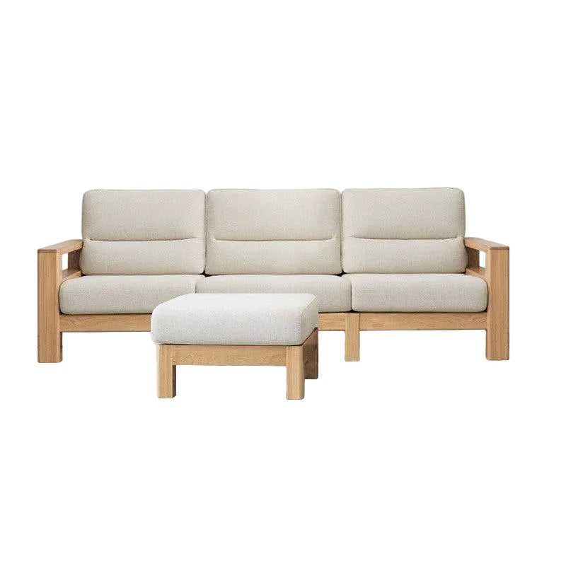 Ash, Black Walnut Solid Wood Oversized Sofa