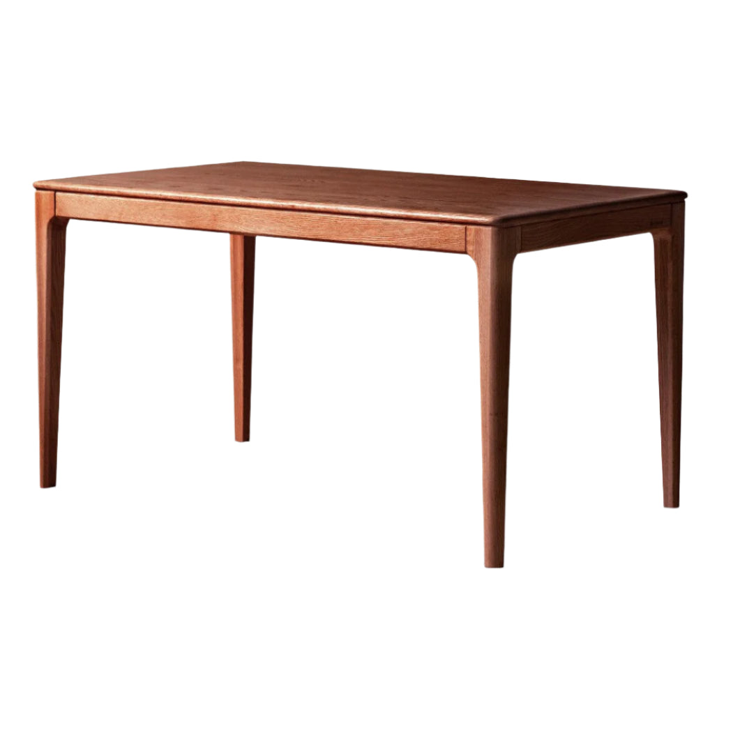 Oak, Ash Solid Wood Log Style Rectangular Dining Table