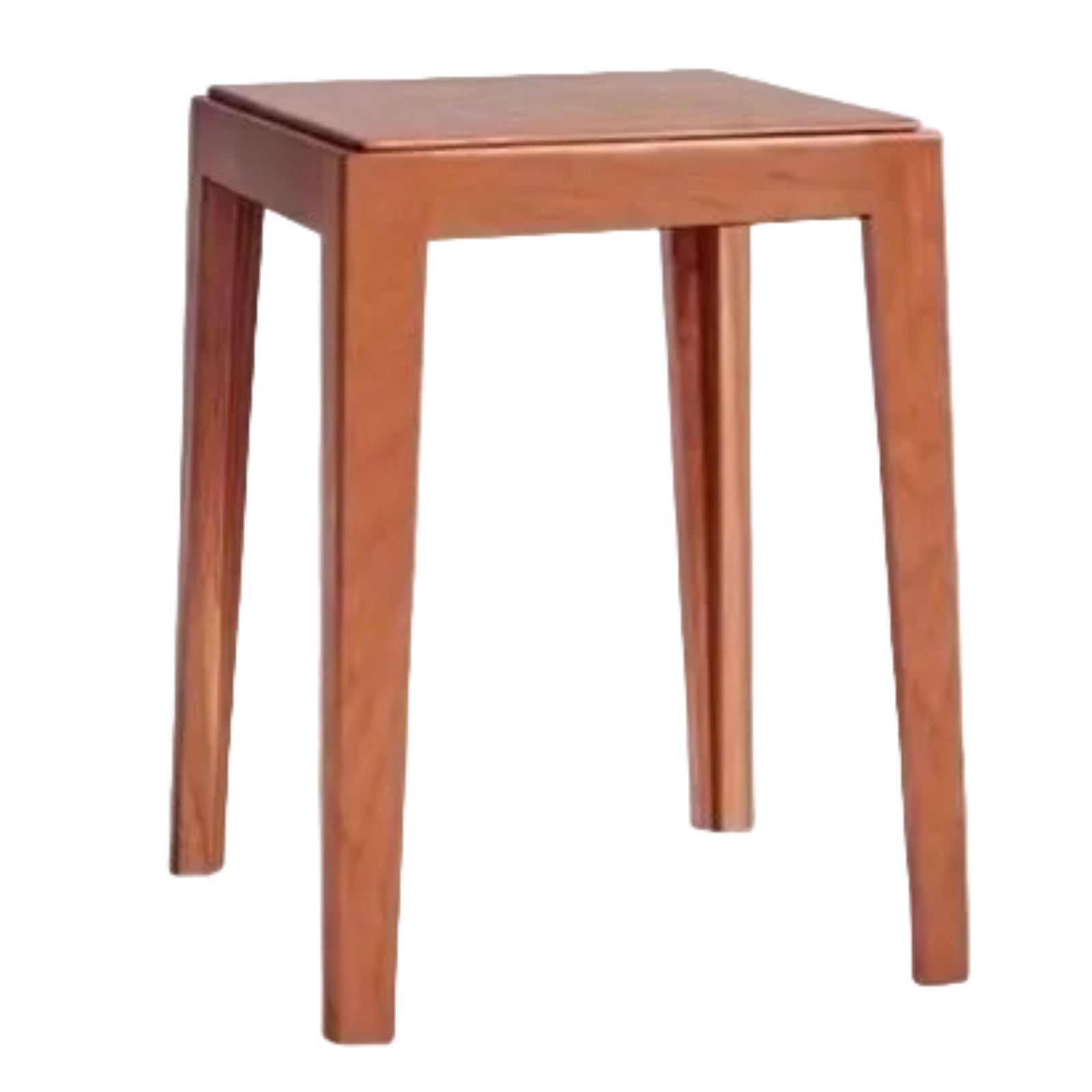 2pcs - Beech, Oak, Ash, Cherry Solid Wood, Solid RubberWood Foldable Nordic Square Stool