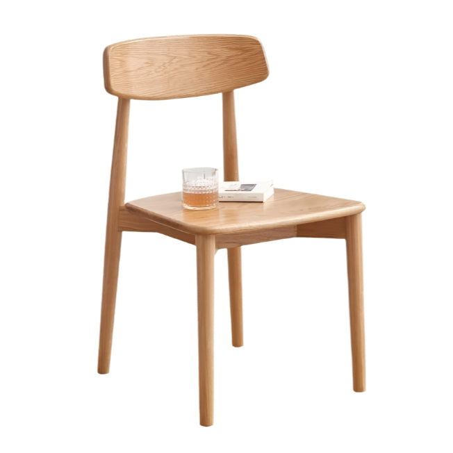 4 pcs set - Black Walnut, White Ash, Ach, Oak, Cherry, Solid RubberWood Dining Chair